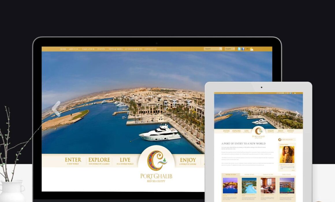 PORT GHALIB RESORTS WEBSITE-Tact Studios